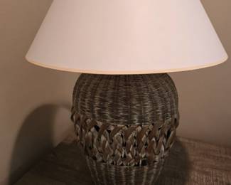 Oversized Wicker Lamp