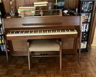 Mid Century Modern Acrosonic Upright Piano