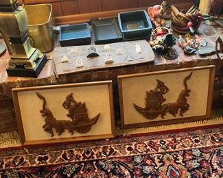 Vintage Planters and Art