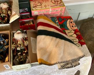 Vintage Christmas and Hudson Bay Tree Skirt