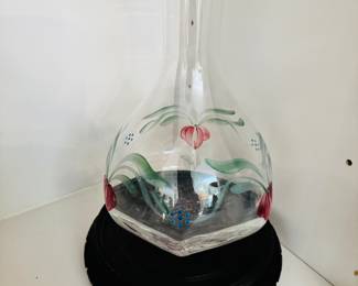 Signed Hand Painted Vase, Eva England