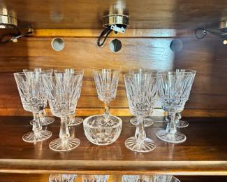 Waterford Crystal Iced Tea Glasses (9), Waterford Crystal 3" Bowl