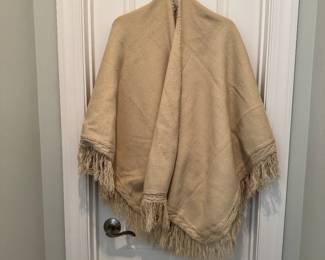 One of Several Wool Ponchos/Shawls