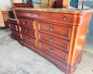 Marble Topped Chest of Drawers