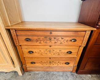 Wood 3 Drawer Chest