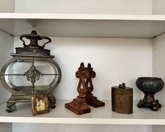 Decorative Home Goods, Metal Book Ends