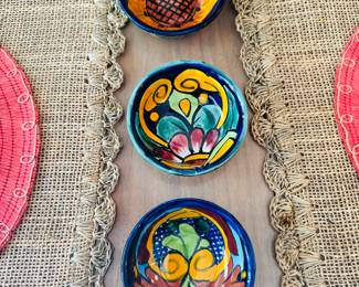 Clay Painted Small Bowls