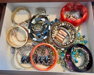 A sample of bracelets and watches available 