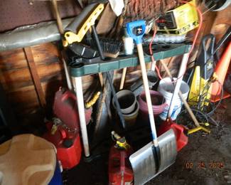outdoor tools and rack