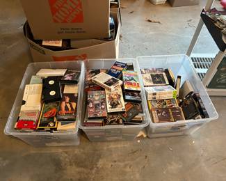 VHS Tapes .25 cents a tape 