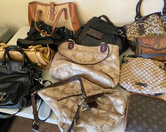 Purses including Coach and Michael Kors