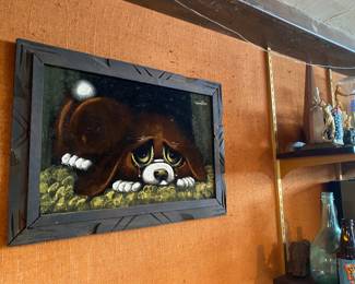 Vintage velvet print