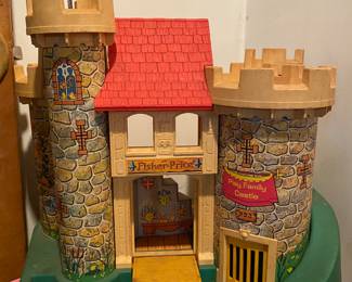 Vintage 1974 Fisher Price Little People Play Family Castle