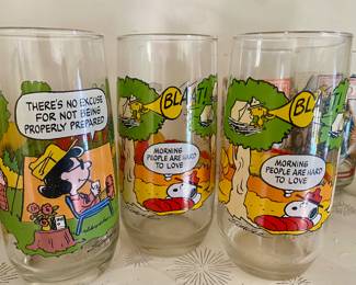 Vintage Camp Snoopy glasses