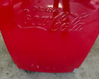 Got the Coca-Cola cooler out today! She is a beauty! Take a look at pictures from all sides!
