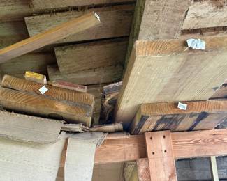 There is lots of lumber ~ many sizes and lengths! Most still have the UPC code on the end!