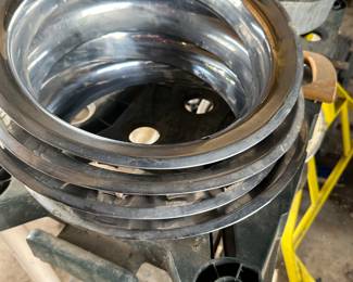 Another nice barn find… a set of four chrome plated beauty, trim rings