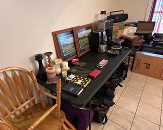 Here’s a wide shot of the dining room set up and displayed!