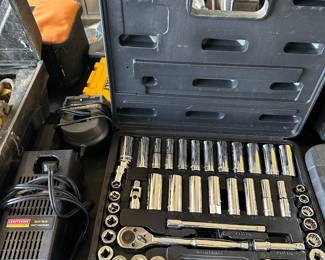 An excellent never used craftsman socket wrench set!