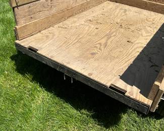 Great 5 foot long by 40 in. Wide trailer! SOLID with removable back!