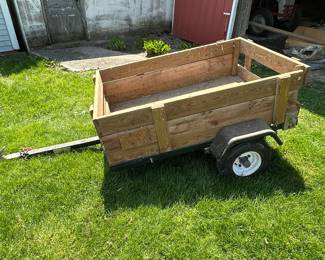 Great 5 foot long by 40 in. Wide trailer! SOLID with removable back!