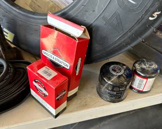 Here are a couple original Briggs & Stratton parts. Also are a couple of original Honda oil filter filters.