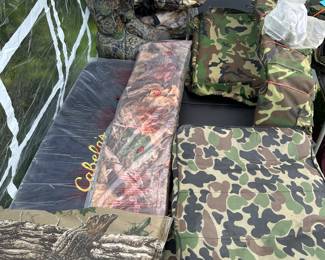 Most of the items are meant like new condition and are mostly from Cabela’s