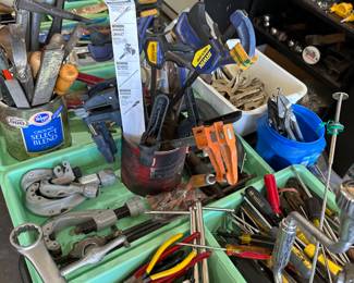 Every tool in the garage has been sorted and displayed by type