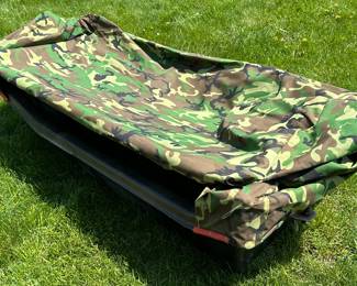 A FANTASTIC LIKE NEW Camo Small Duck Hunting Boat/Sled!
