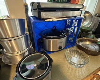 In this house has two! At the top of the picture at the center is an excellent food vacuum system with bags!