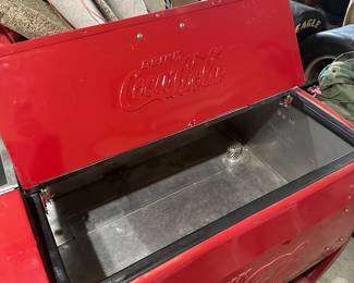 This Vintage Coca-Cola Cooler is in EXCELLENT condition! Can’t wait to I get it out in the sun and cleaned up! CLEAN!