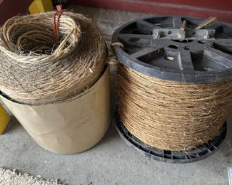 Manila Rope! Two kinds of rolls! I believe these are 600 ft. Rolls! NOT USED!