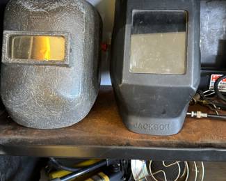Here are a couple of great vintage art welder masks!