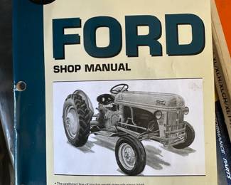 We start in the barn tomorrow and in the barn is a vintage Ford tractor! Just like the one you see here on the shop manual!