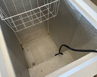 Here is a smaller of the two chest freezers we have in terrific condition works well!