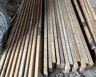 There is lots of lumber ~ many sizes and lengths! Most still have the UPC code on the end!