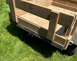 Great 5 foot long by 40 in. Wide trailer! SOLID with removable back!
