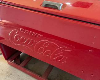 Got the Coca-Cola cooler out today! She is a beauty! Take a look at pictures from all sides!