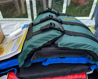 That’s a close-up of the Cabela life preservers