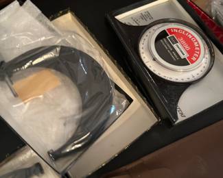 And get another mint, unused micrometer, and its original box and a second. Sears craftsman inclinometer.