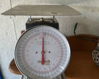 This is a great scale for measuring meat to be smoked! I guess that’s why we found it next to the smoker!