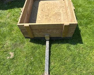Great 5 foot long by 40 in. Wide trailer! SOLID with removable back!