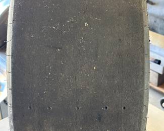 This is a very interesting piece. This is a tire from race car driver Joey Logano car number 20. It’s from the Budweiser shootout Daytona, Florida, February 6, 2010.