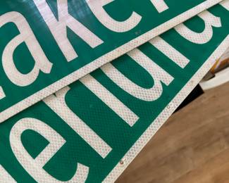 Here are a couple of OLD street signs from Merrill MI.
