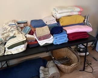 Here’s the other table! Hiding the back of the picture there is a very nice fabric steamer