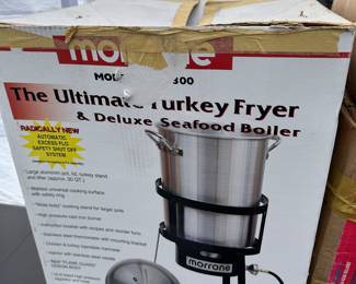We also have an absolutely mint like new turkey fryer set