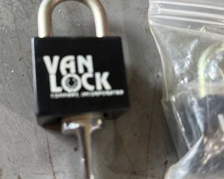 We have a couple of these brand new van lock padlocks with specialized keys!