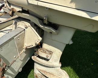 Vintage 1960s 15’ Aluminum Starcraft Boat with Outboard Motor AND Trailer. This boat is absolutely solid, but needs some TLC. Would make a great summer project!