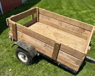 Great 5 foot long by 40 in. Wide trailer! SOLID with removable back!