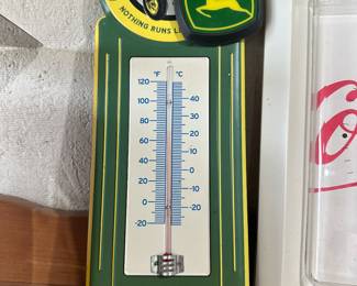 A terrific John Deere Thermometer! It’s metal and it’s an excellent condition